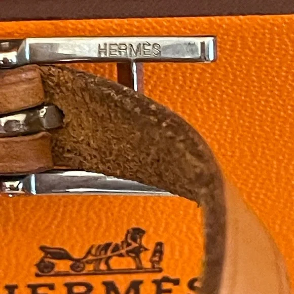 Hermes leather wraparound bracelet - Picture 2 of 3
